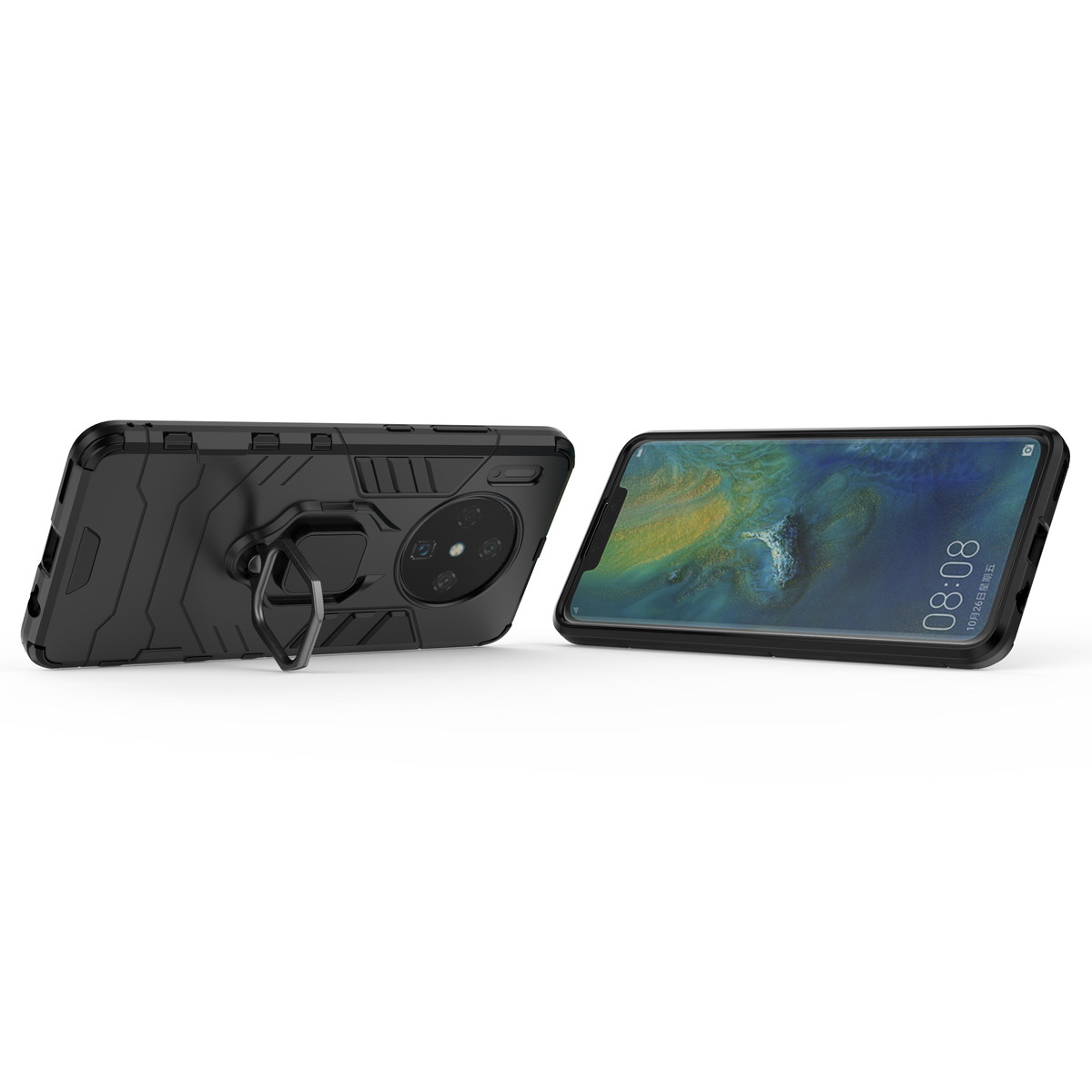 Huawei Mate 30 Rugged Tough Case Shockproof Hybrid Cover BLACK