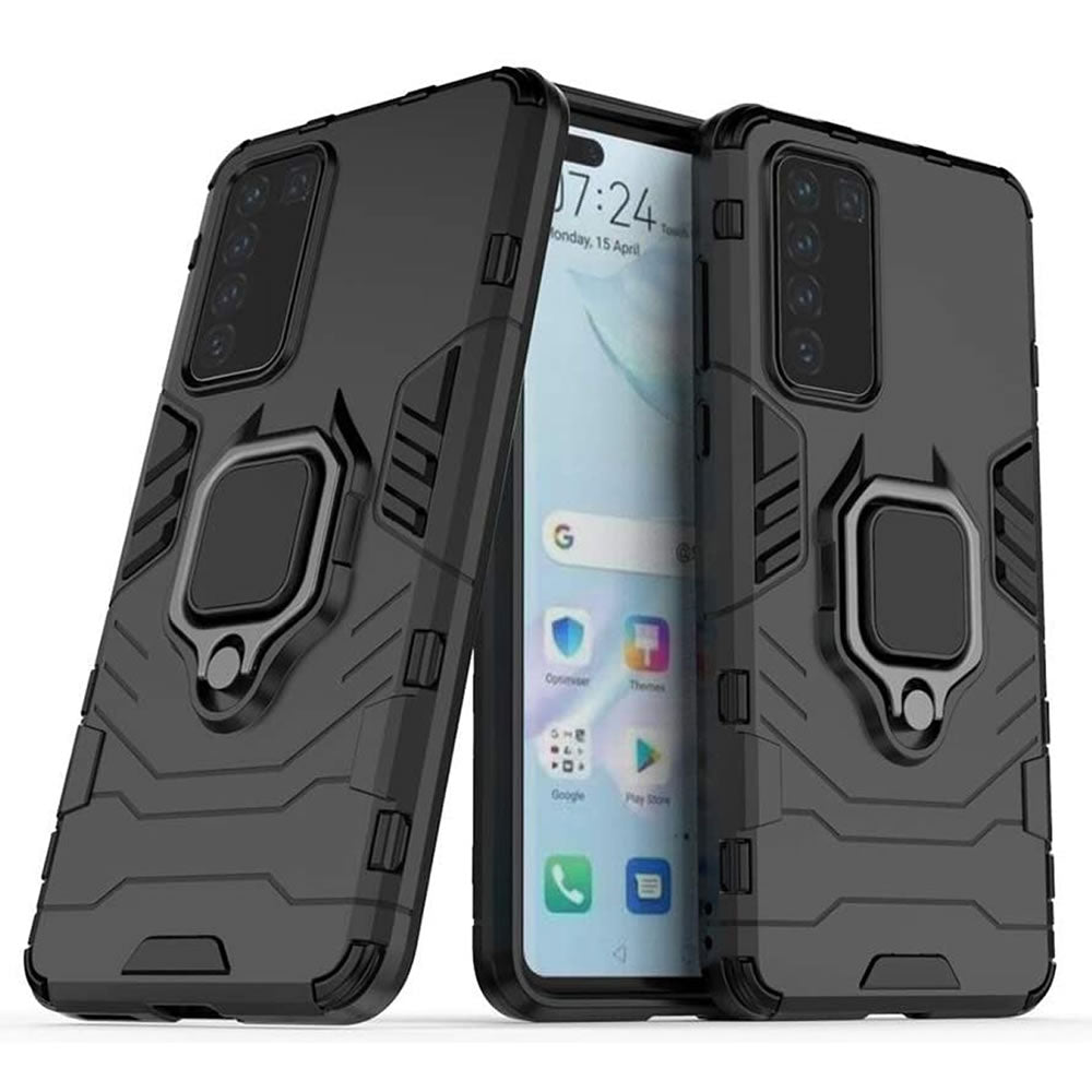 Huawei P40 Rugged Tough Case Shockproof Hybrid Cover BLACK