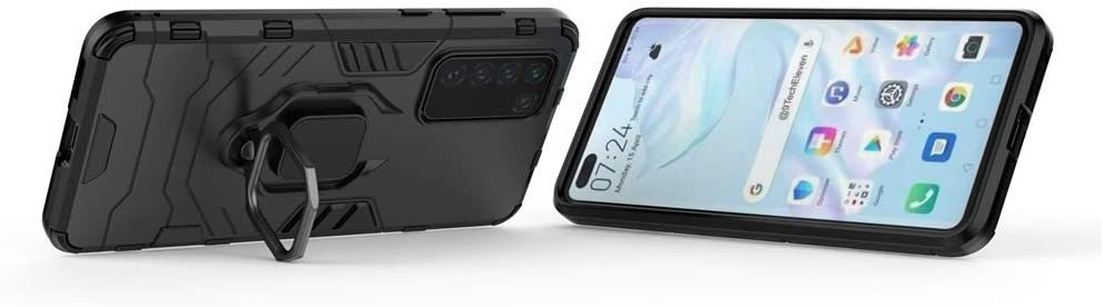 Huawei P40 Rugged Tough Case Shockproof Hybrid Cover BLACK
