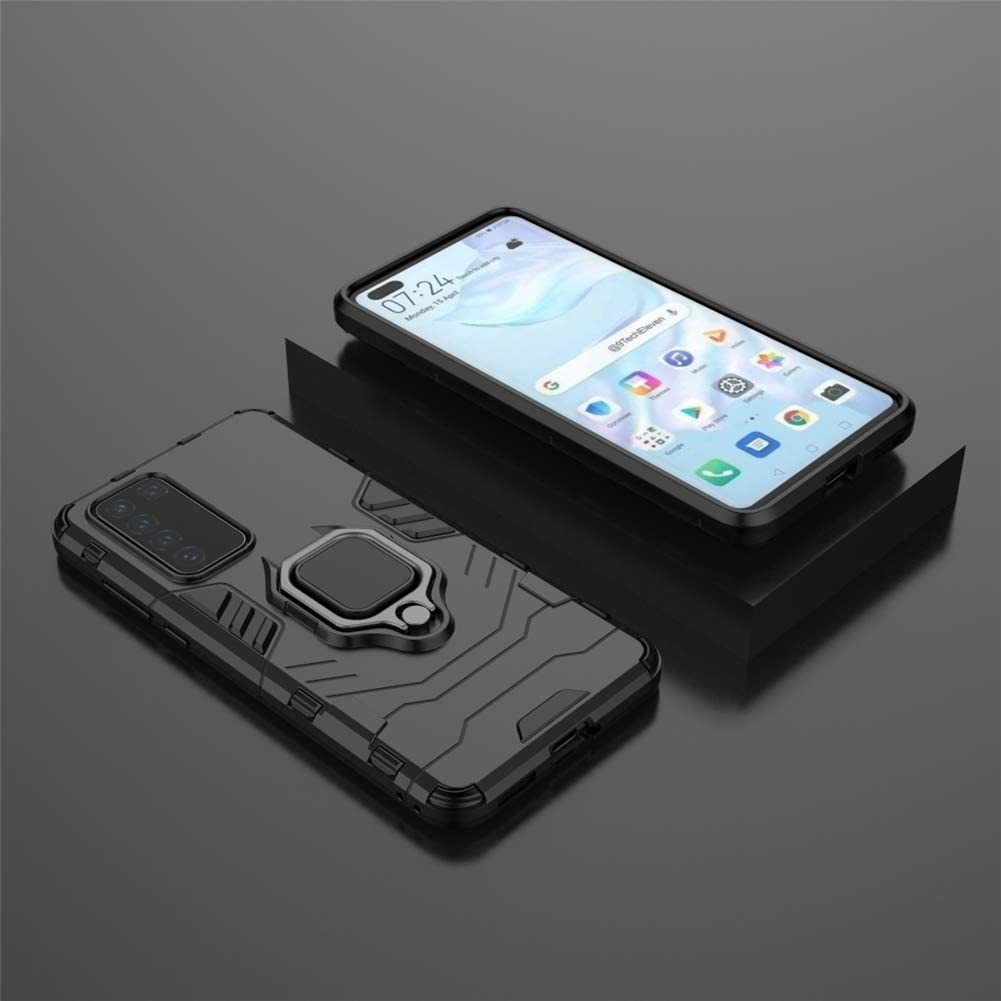 Huawei P40 Rugged Tough Case Shockproof Hybrid Cover BLACK