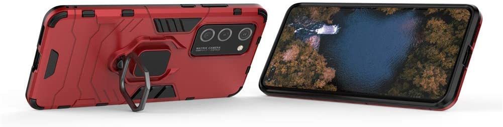 Huawei P40 Pro Rugged Tough Case Shockproof Hybrid Cover RED