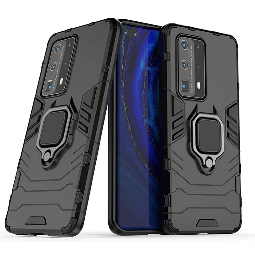 Huawei P40 Pro Plus Rugged Tough Case Shockproof Hybrid Cover BLACK