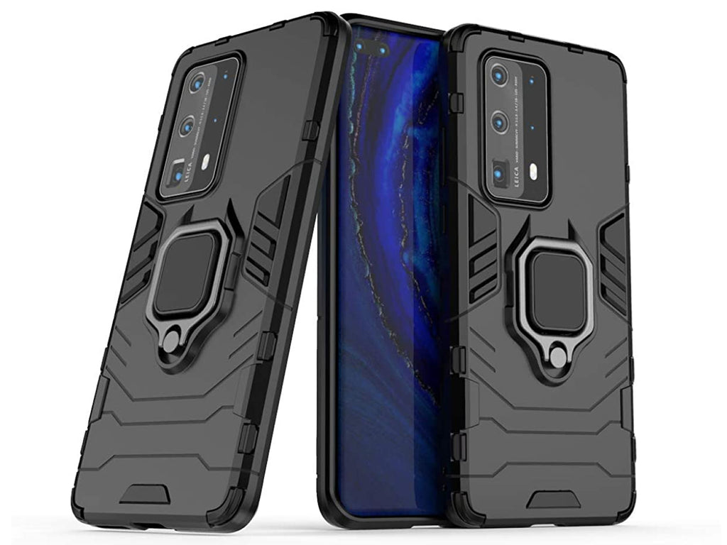 Huawei P40 Pro Plus Rugged Tough Case Shockproof Hybrid Cover BLACK