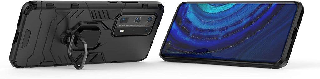 Huawei P40 Pro Plus Rugged Tough Case Shockproof Hybrid Cover BLACK
