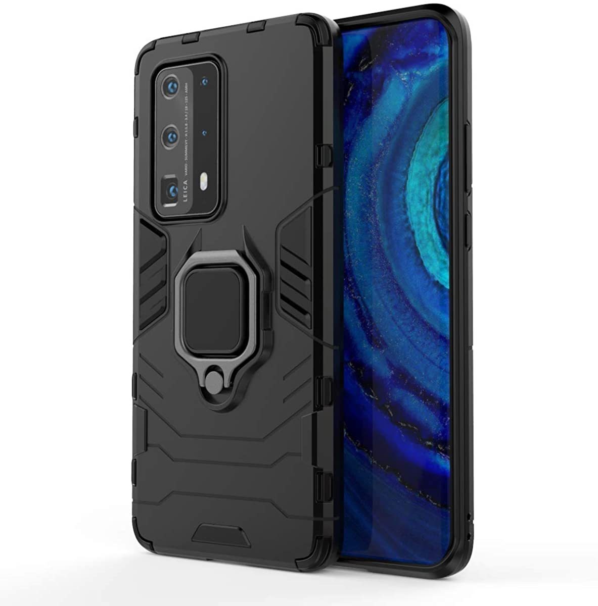 Huawei P40 Pro Plus Rugged Tough Case Shockproof Hybrid Cover BLACK