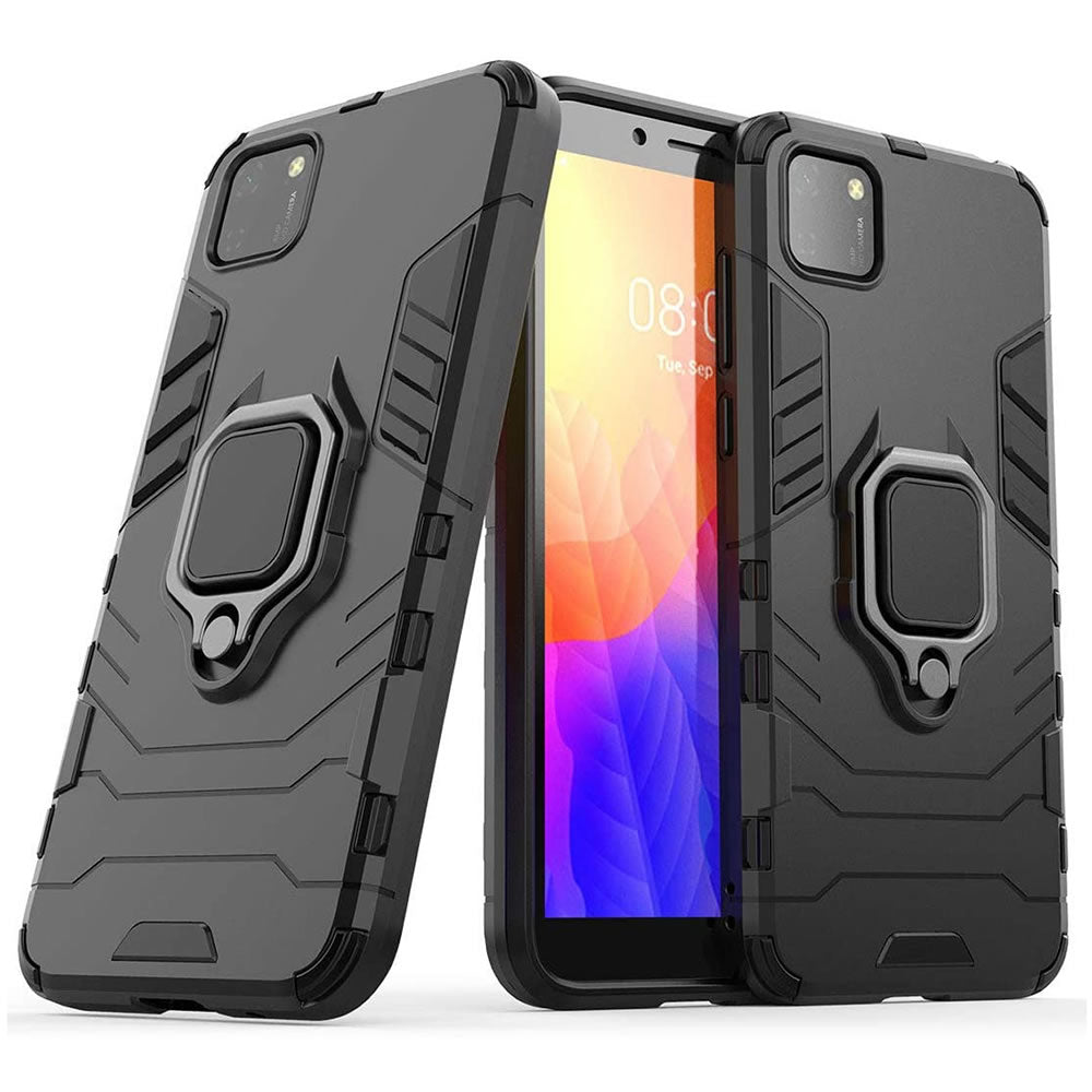Huawei Y5P Rugged Tough Case Shockproof Hybrid Cover BLACK