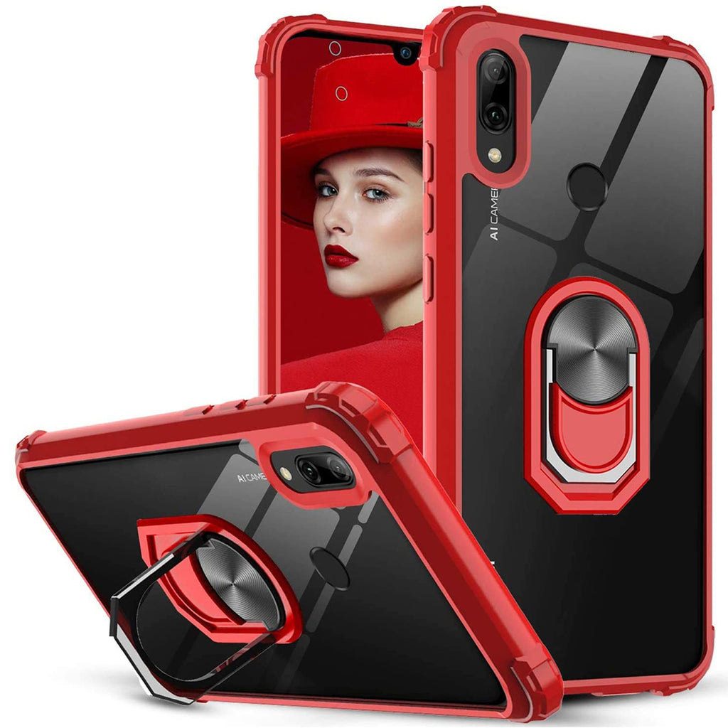 Huawei Y6s Rugged Tough Case Shockproof Hybrid Cover RED