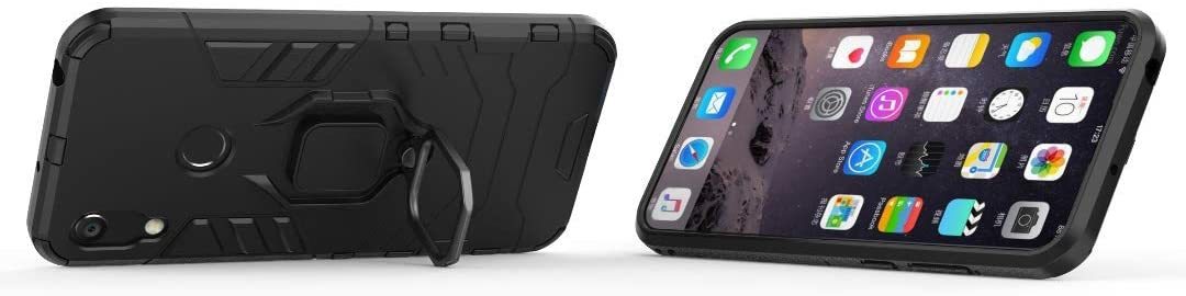 Huawei Y6S Rugged Tough Case Shockproof Hybrid Cover BLACK