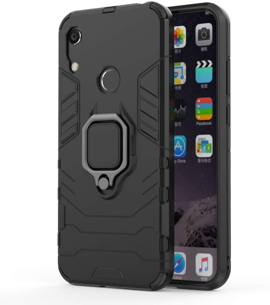 Huawei Y6S Rugged Tough Case Shockproof Hybrid Cover BLACK