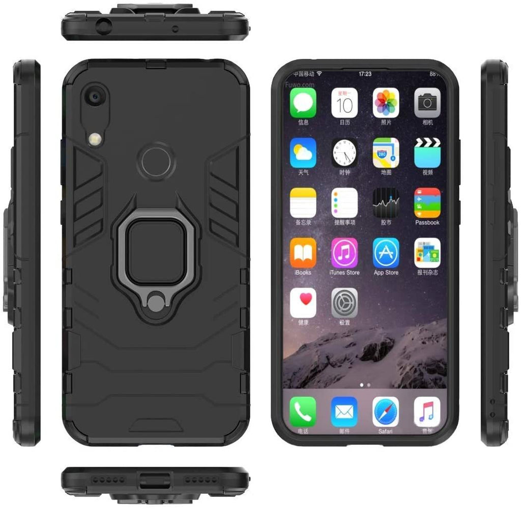 Huawei Y6S Rugged Tough Case Shockproof Hybrid Cover BLACK