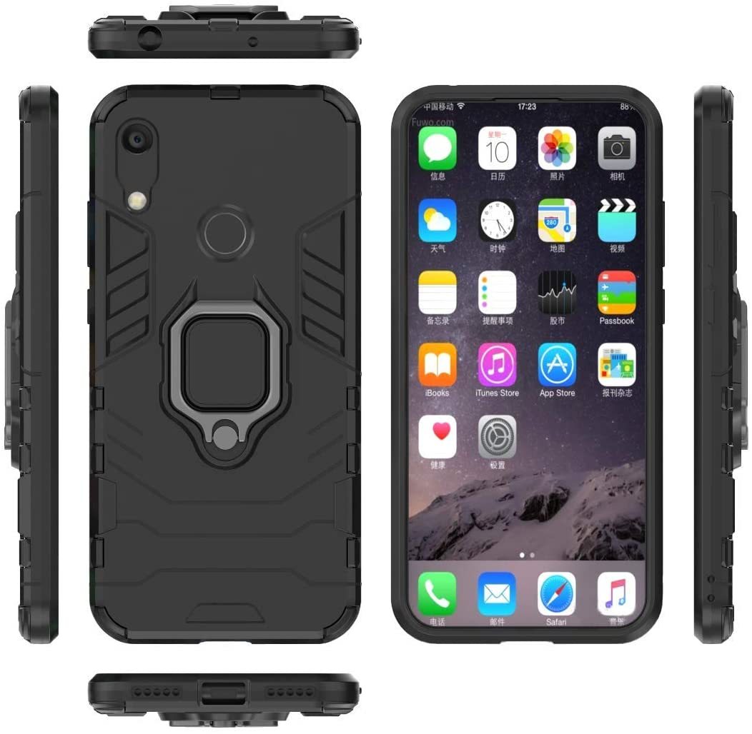 Huawei Y6S Rugged Tough Case Shockproof Hybrid Cover BLACK