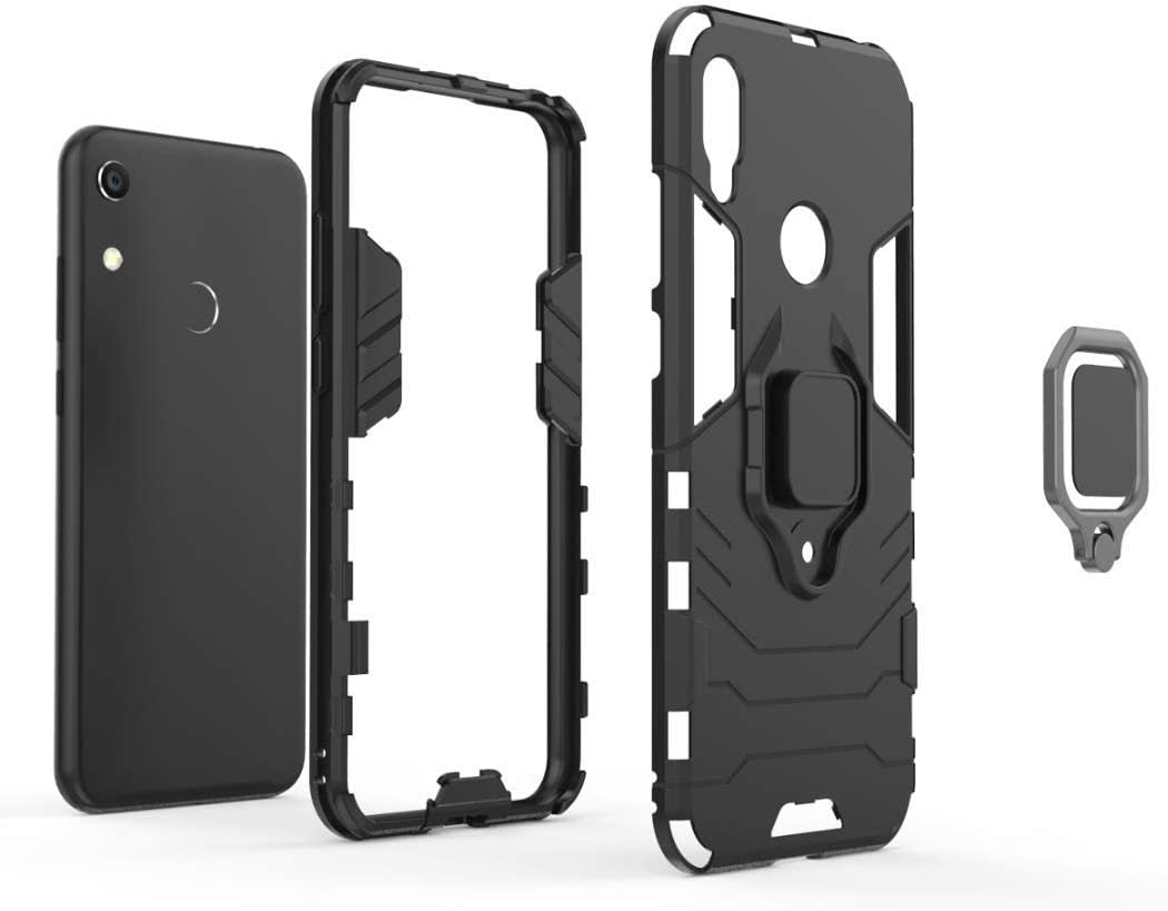 Huawei Y6S Rugged Tough Case Shockproof Hybrid Cover BLACK