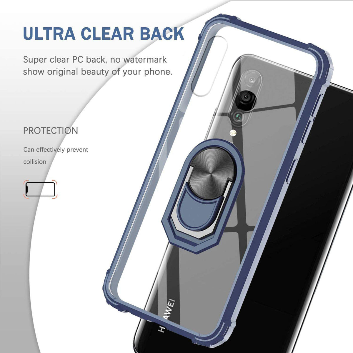Huawei Y9s Rugged Tough Case Shockproof Hybrid Cover BLUE