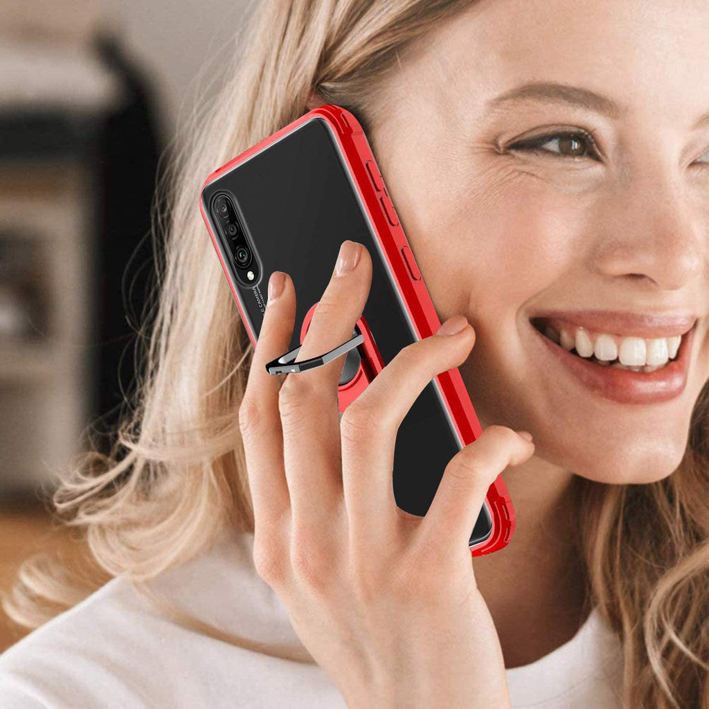 Huawei Y9s Rugged Tough Case Shockproof Hybrid Cover RED