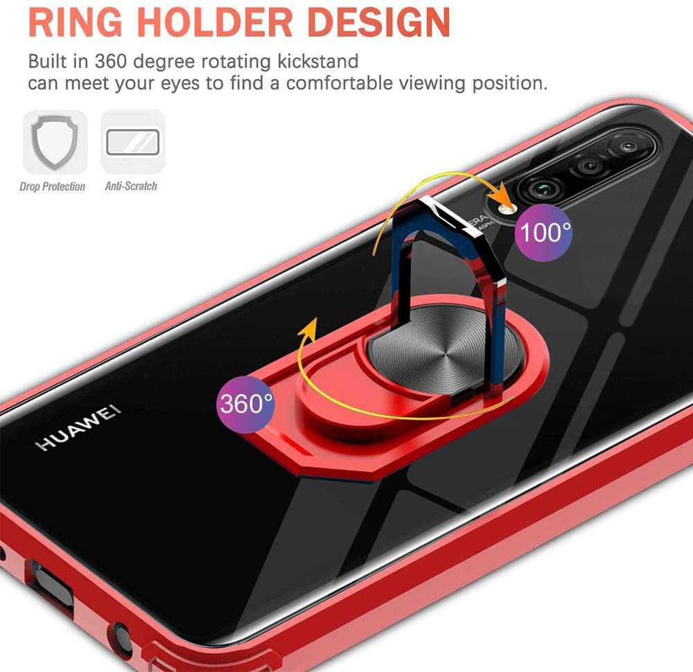 Huawei Y9s Rugged Tough Case Shockproof Hybrid Cover RED
