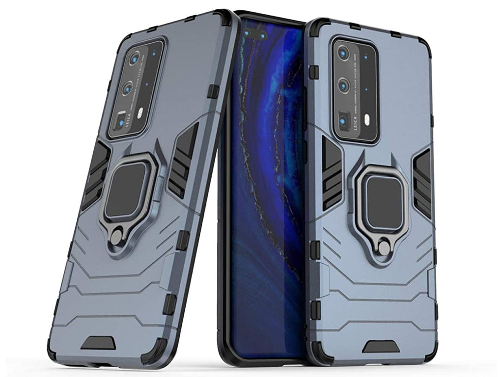 Huawei P40 Pro Plus Rugged Tough Case Shockproof Hybrid Cover BLUE