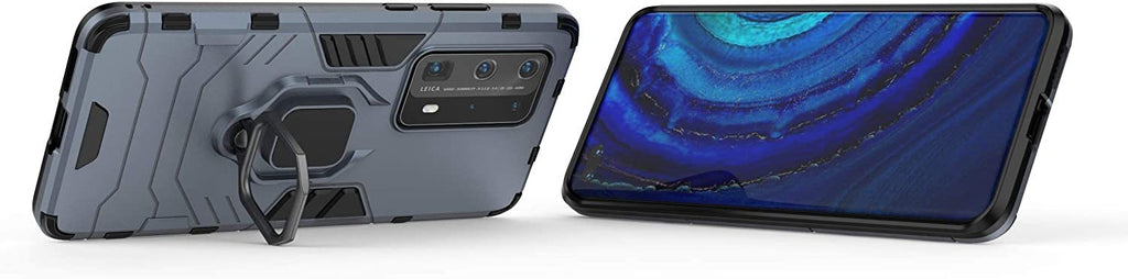 Huawei P40 Pro Plus Rugged Tough Case Shockproof Hybrid Cover BLUE