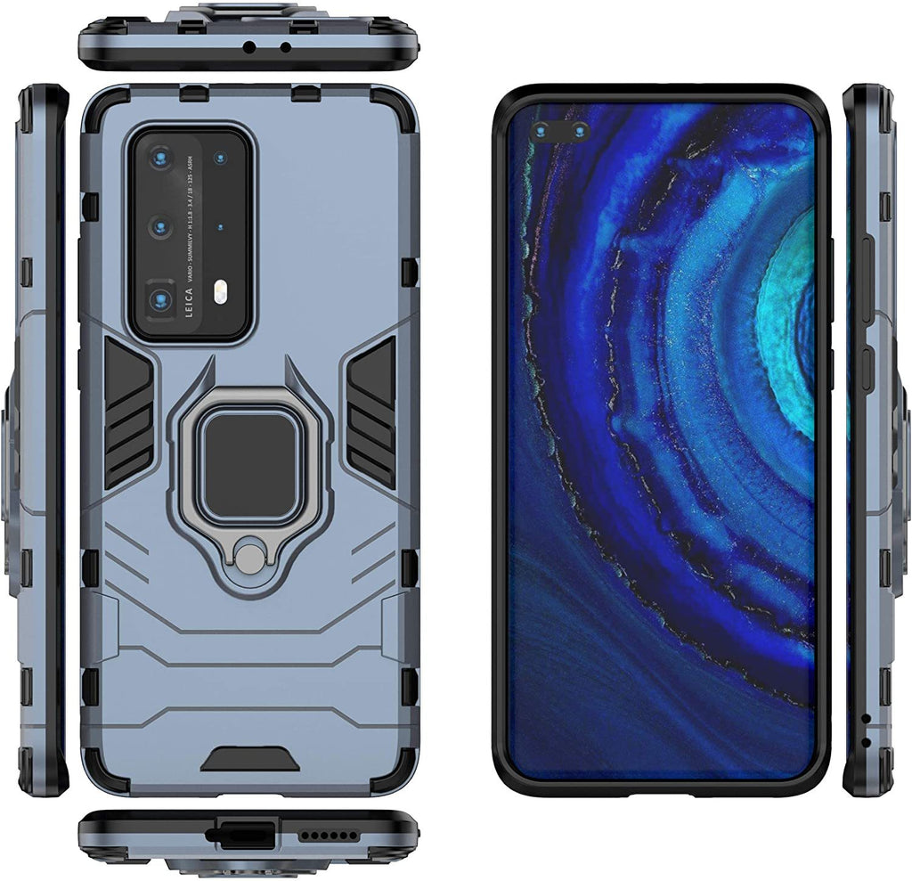 Huawei P40 Pro Plus Rugged Tough Case Shockproof Hybrid Cover BLUE