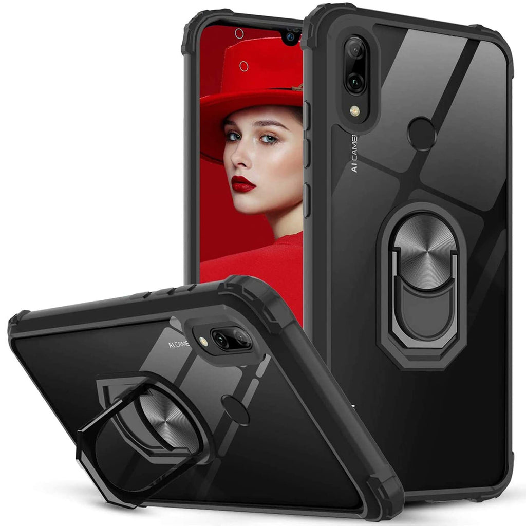 Huawei Y6s Rugged Tough Case Shockproof Hybrid Cover BLACK