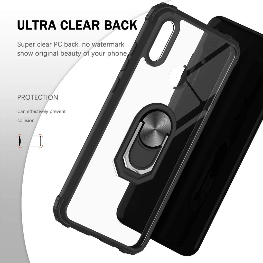 Huawei Y6s Rugged Tough Case Shockproof Hybrid Cover BLACK