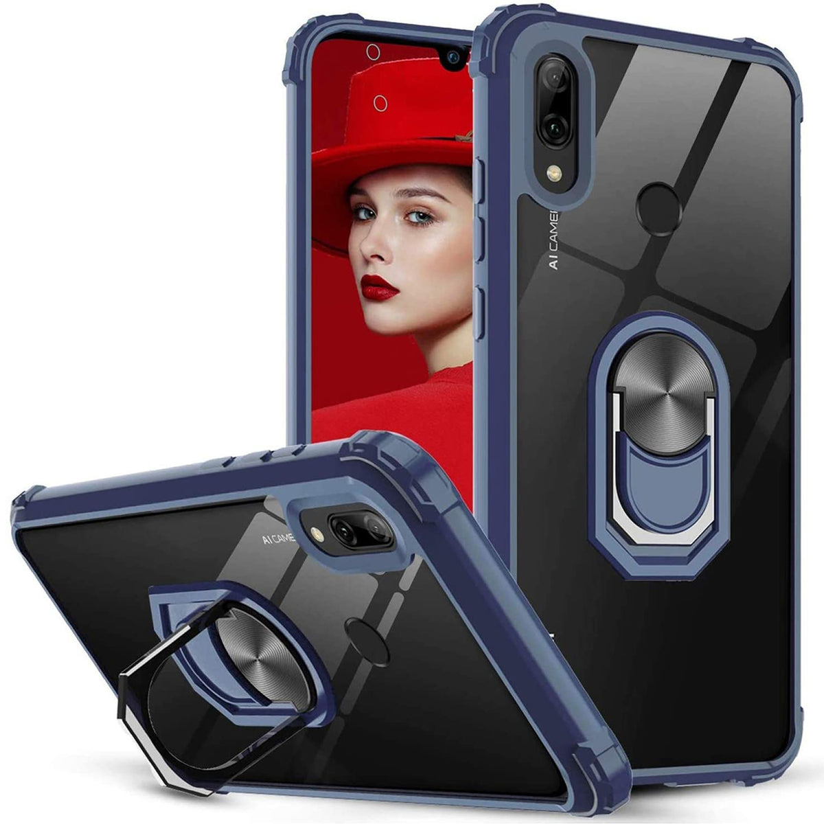 Huawei Y6s Rugged Tough Case Shockproof Hybrid Cover BLUE
