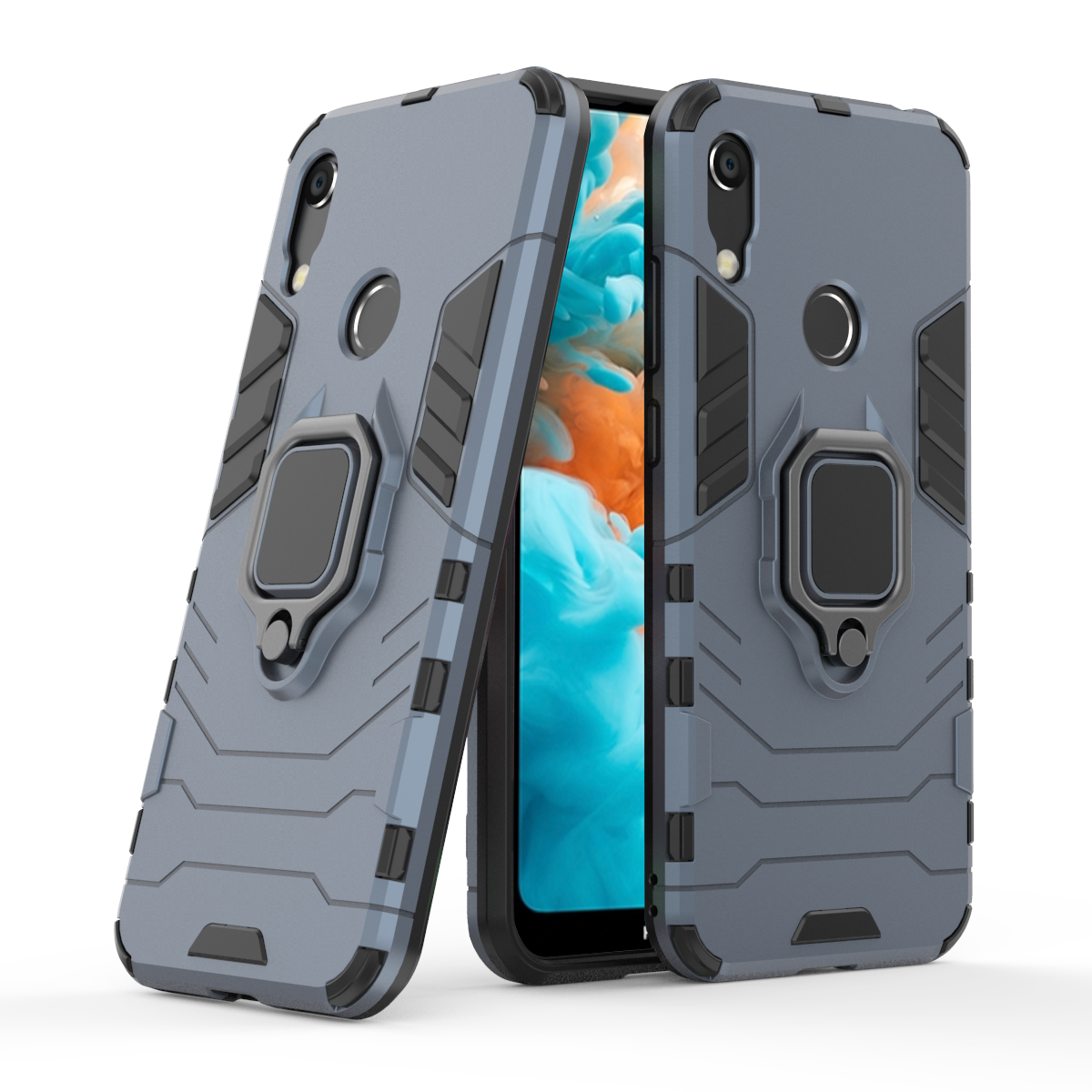 Huawei Y6S Rugged Tough Case Shockproof Hybrid Cover BLUE