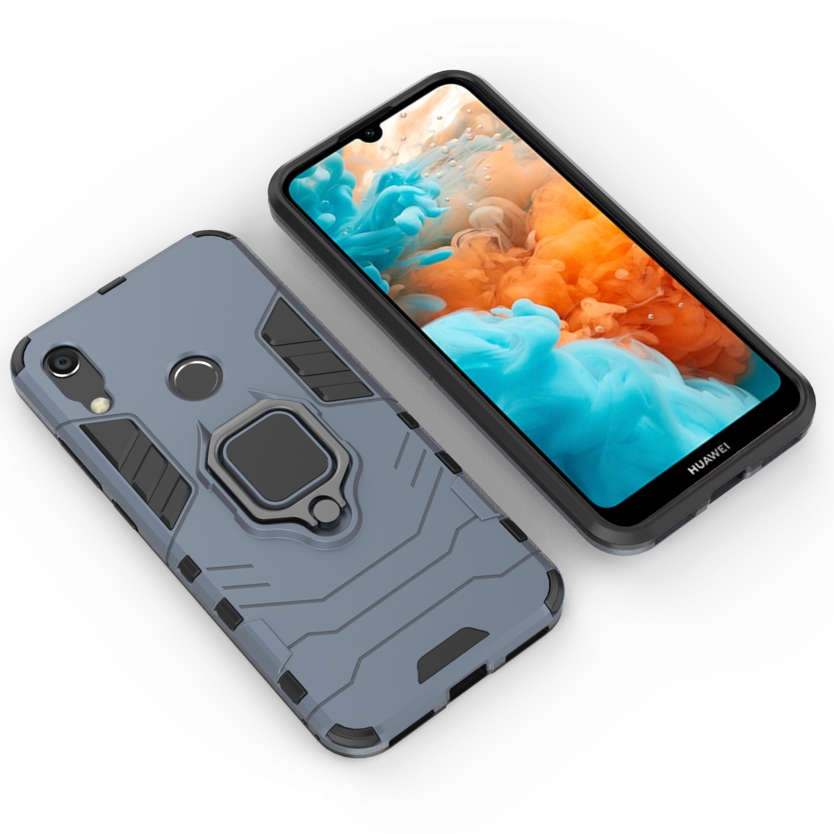 Huawei Y6S Rugged Tough Case Shockproof Hybrid Cover BLUE