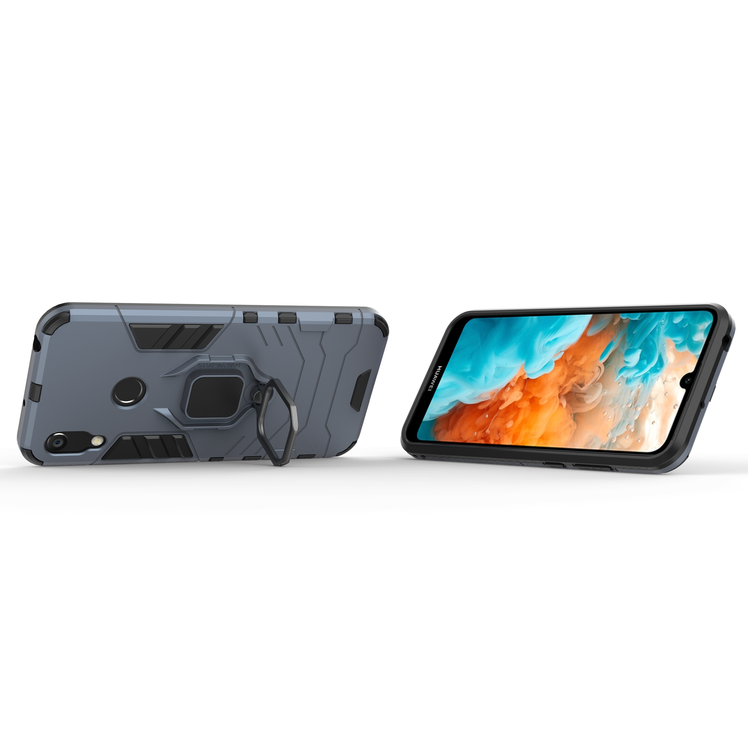 Huawei Y6S Rugged Tough Case Shockproof Hybrid Cover BLUE