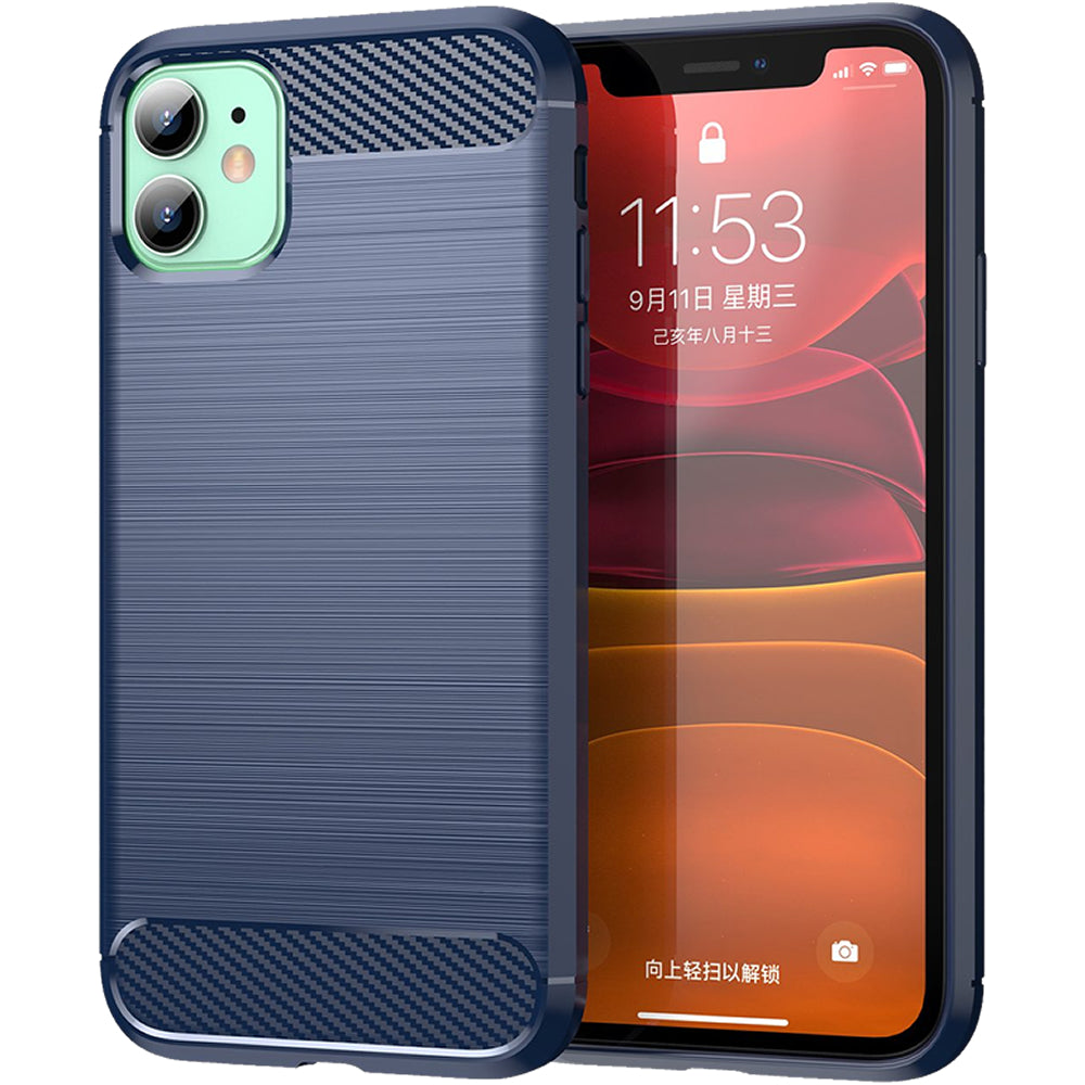 iPhone 11 Slim Fit Case Tough Gel TPU Rubber Cover BLUE