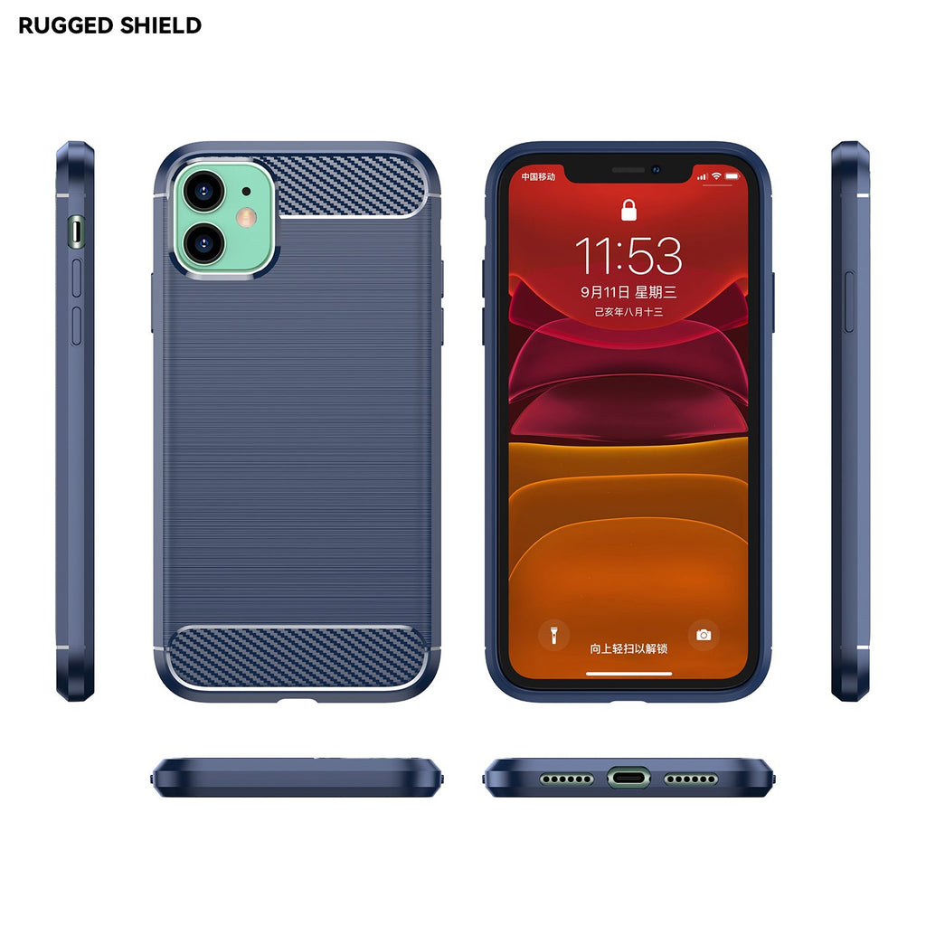iPhone 11 Slim Fit Case Tough Gel TPU Rubber Cover BLUE