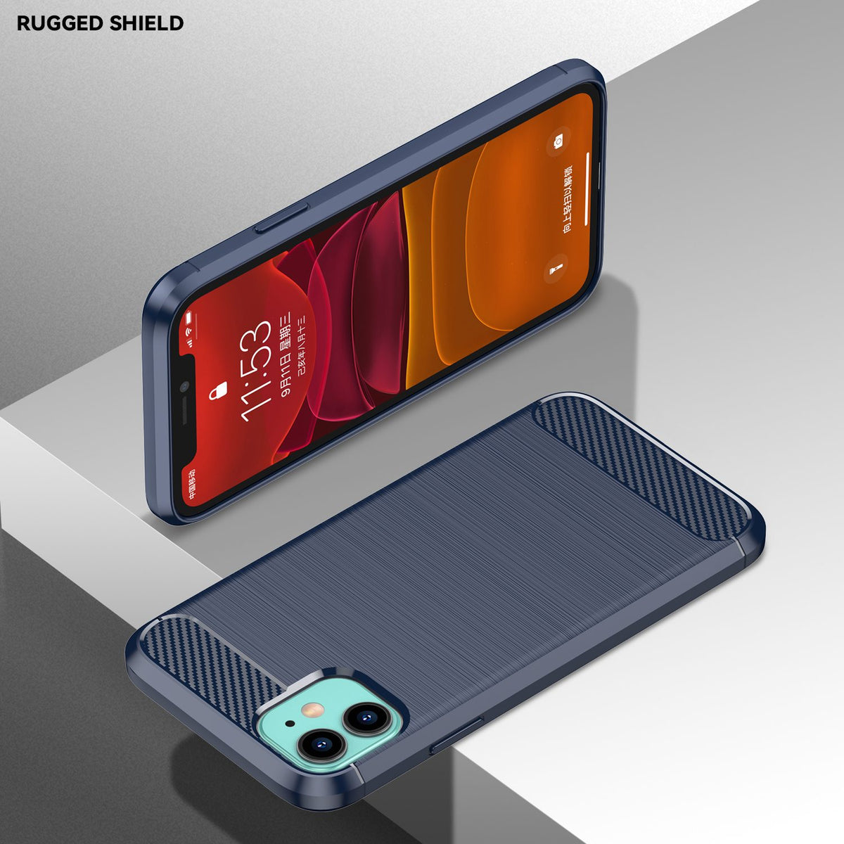 iPhone 11 Slim Fit Case Tough Gel TPU Rubber Cover BLUE