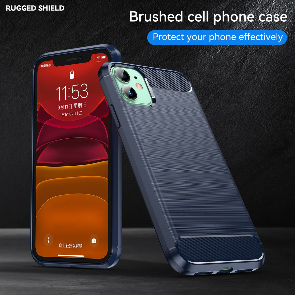 iPhone 11 Slim Fit Case Tough Gel TPU Rubber Cover BLUE