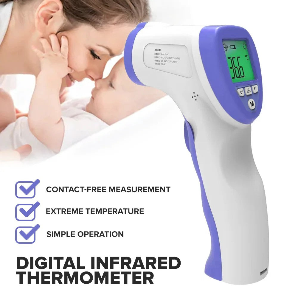 Thermometer Digital Touchless Forehead - White