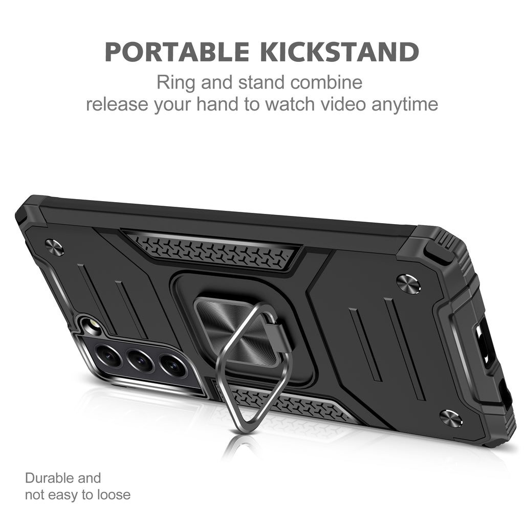 Samsung Galaxy S21 Plus Rugged Tough Case Shockproof Hybrid Cover BLACK