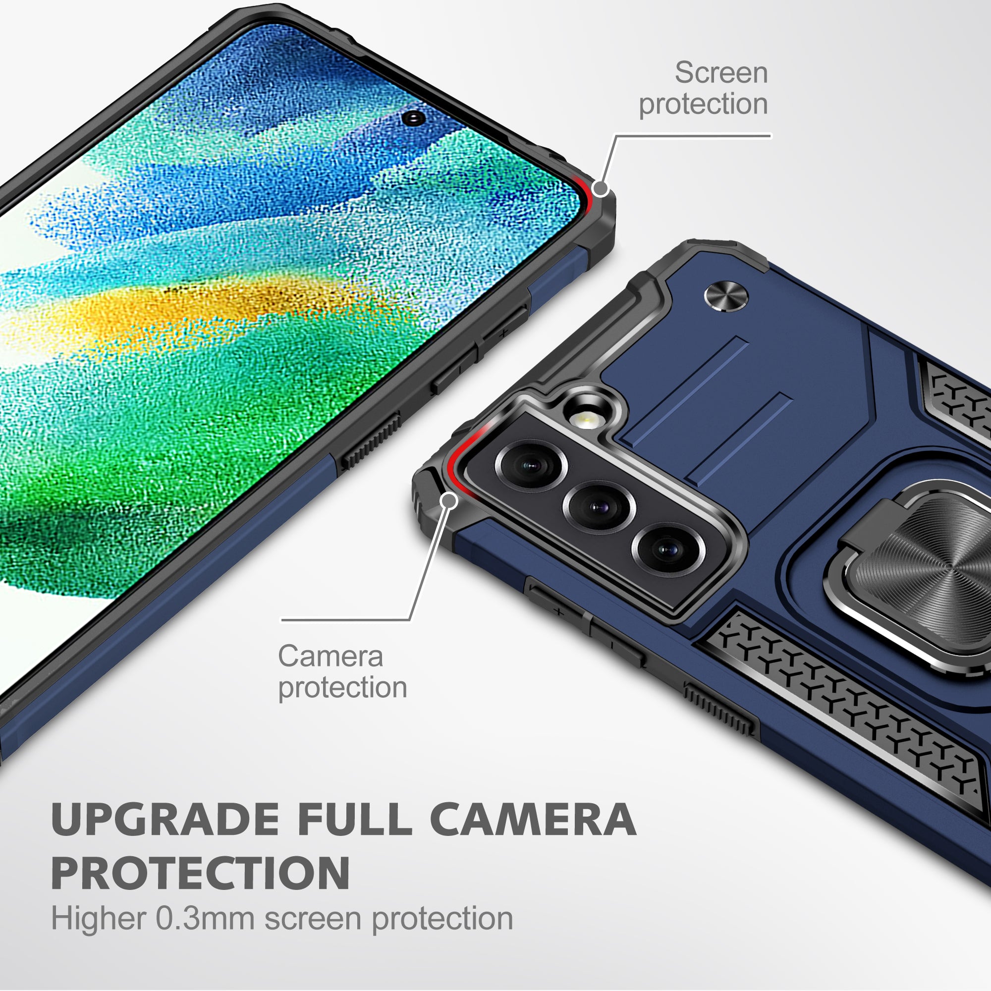Samsung Galaxy S22 Plus Rugged Tough Case Shockproof Hybrid Cover BLUE