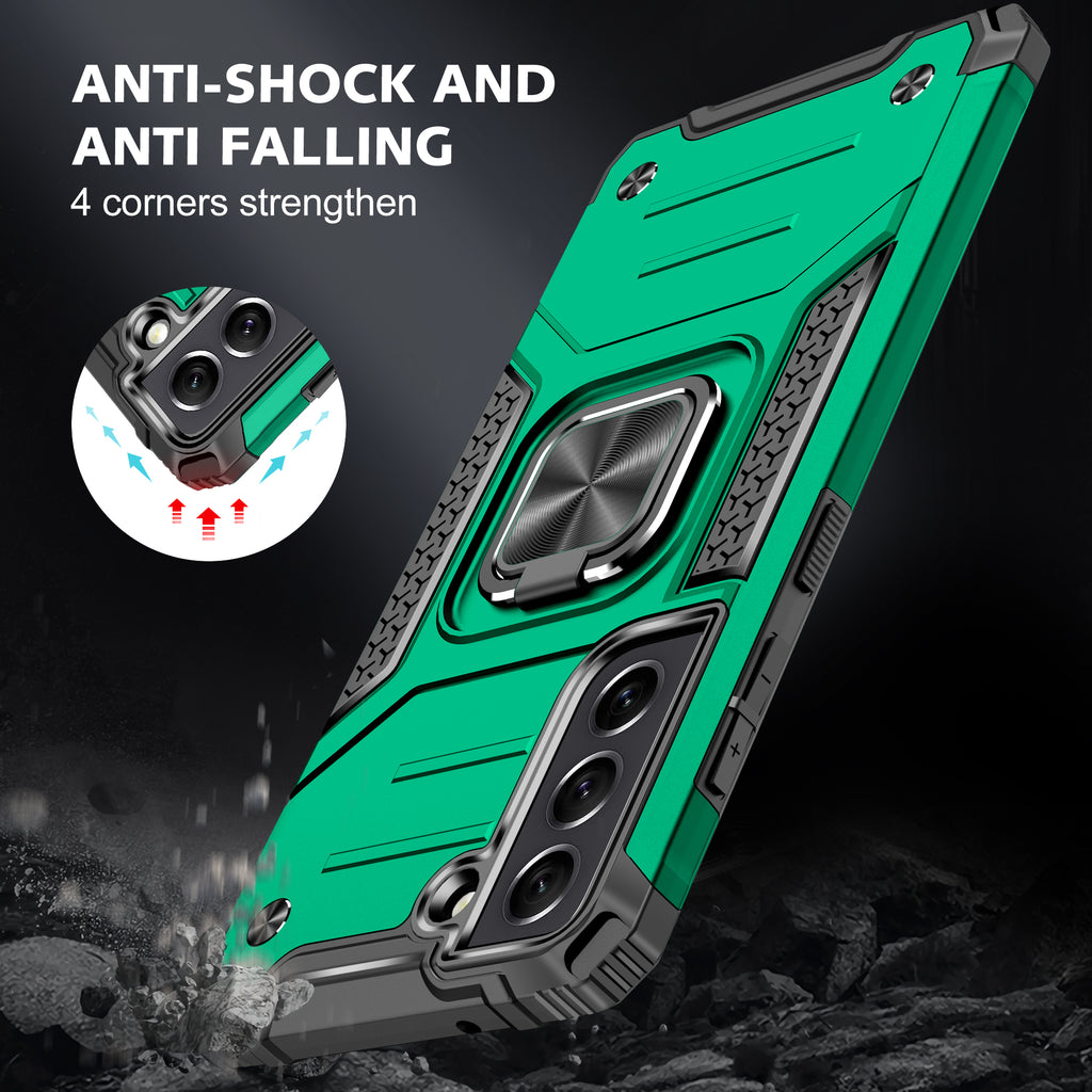 Samsung Galaxy S21 Plus Rugged Tough Case Shockproof Hybrid Cover DARK GREEN