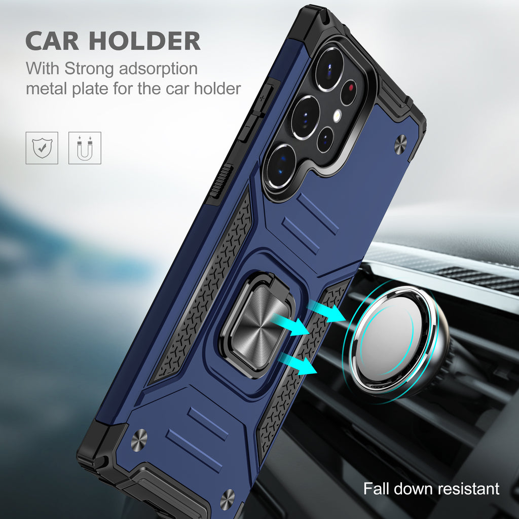 Samsung Galaxy S22 Ultra Rugged Tough Case Shockproof Hybrid Cover BLUE