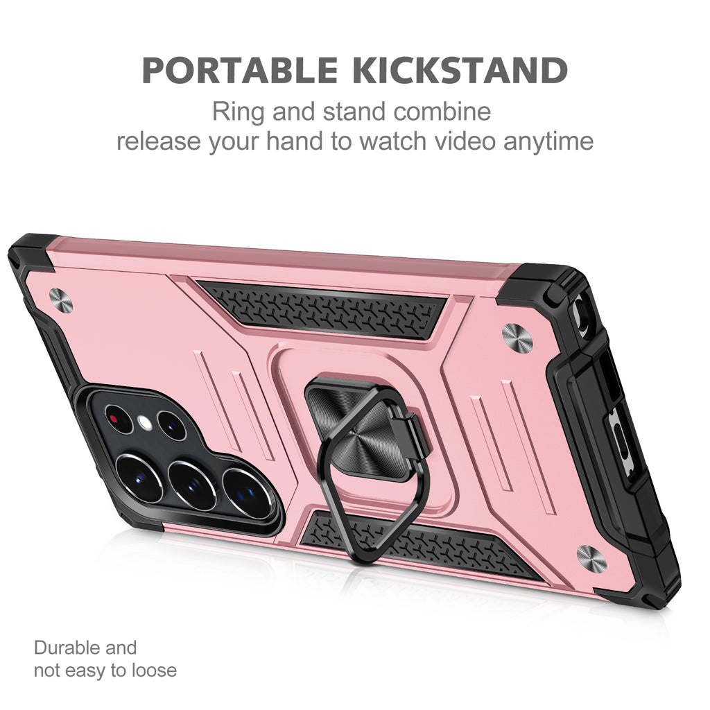 Samsung Galaxy S22 Ultra Rugged Tough Case Shockproof Hybrid Cover PINK