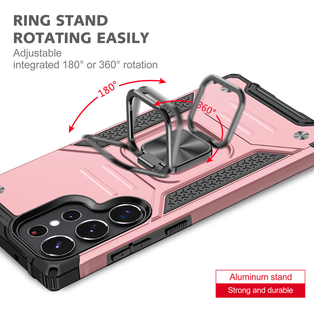 Samsung Galaxy S22 Ultra Rugged Tough Case Shockproof Hybrid Cover PINK