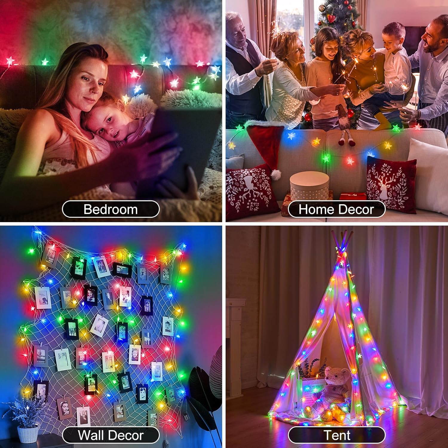 12M 100LED Solar Lights LED Garden Decor Outdoor String Lights Christmas Lights