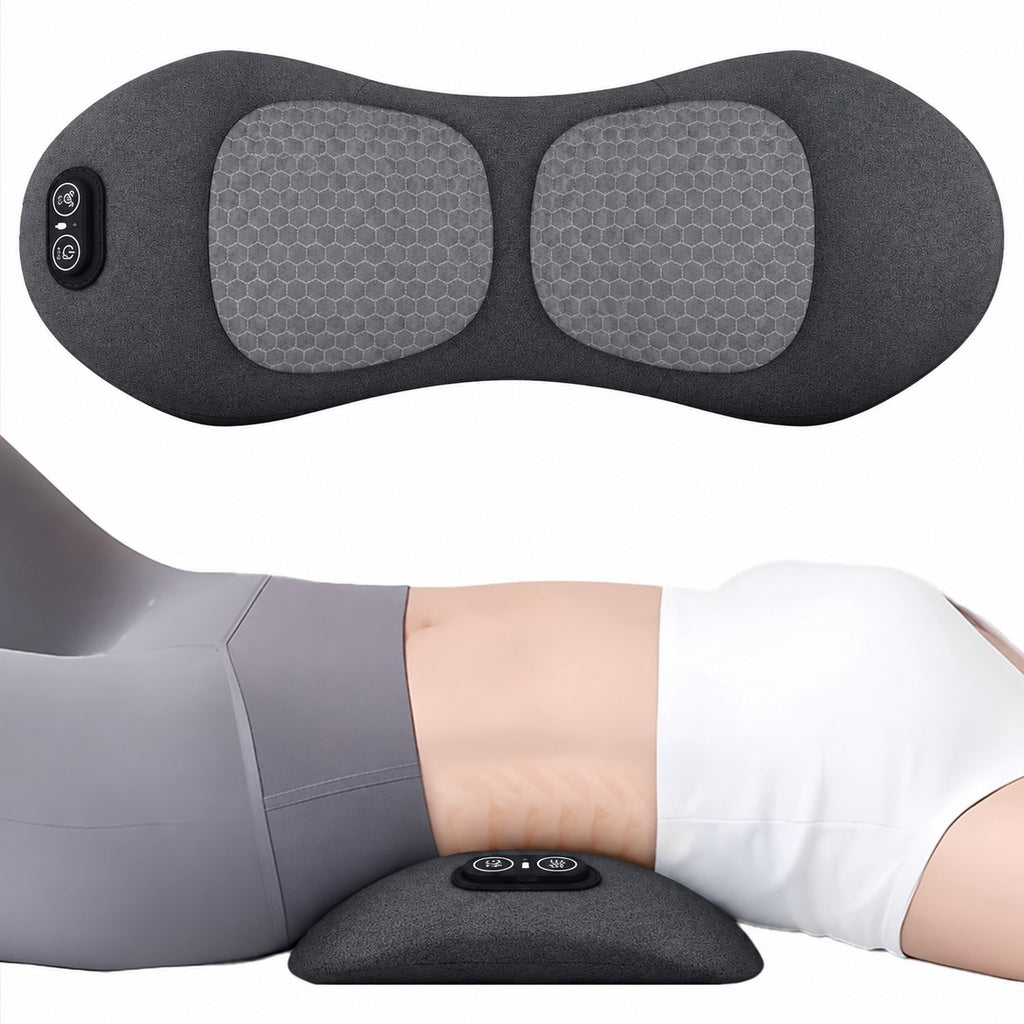 3-in-1 Lumbar Back Massager Traction Heated Vibration Back Stretcher Support
