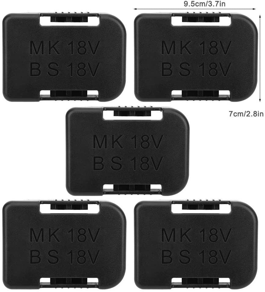 5 Pack Battery Holder Compatible with Makita Bosch 18V 14.4V