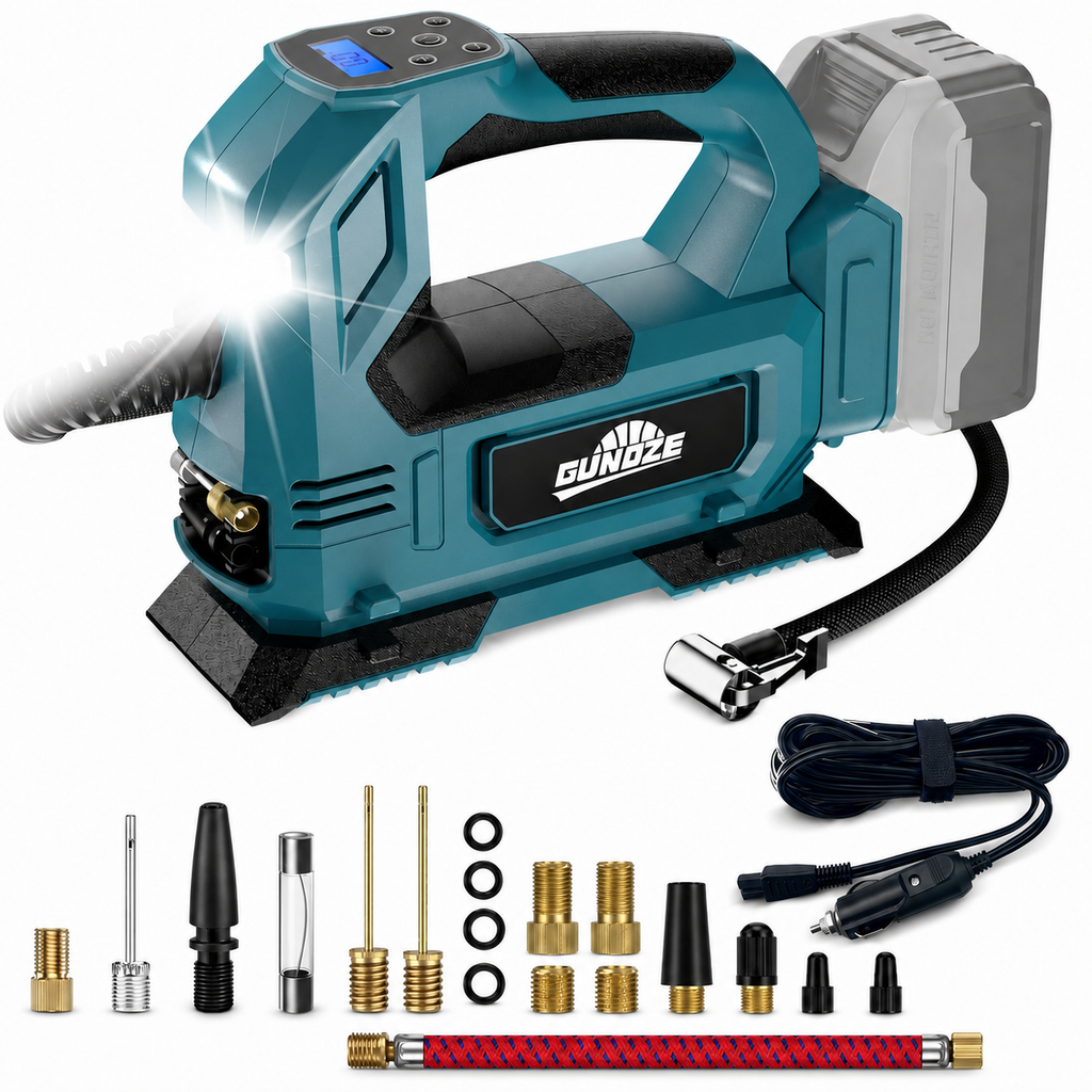 Cordless Tyre Inflator Air Compressor Compatible with Makita 18V Battery