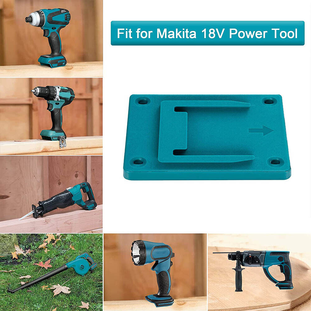 Compatible Blue Makita Power Tool Wall Holder Clip Storage Mount Rack Hanger Table