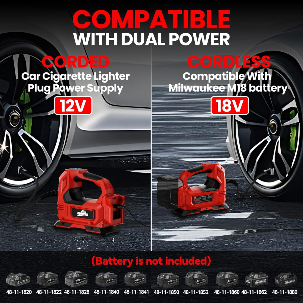 Tyre Inflator Pump Cordless