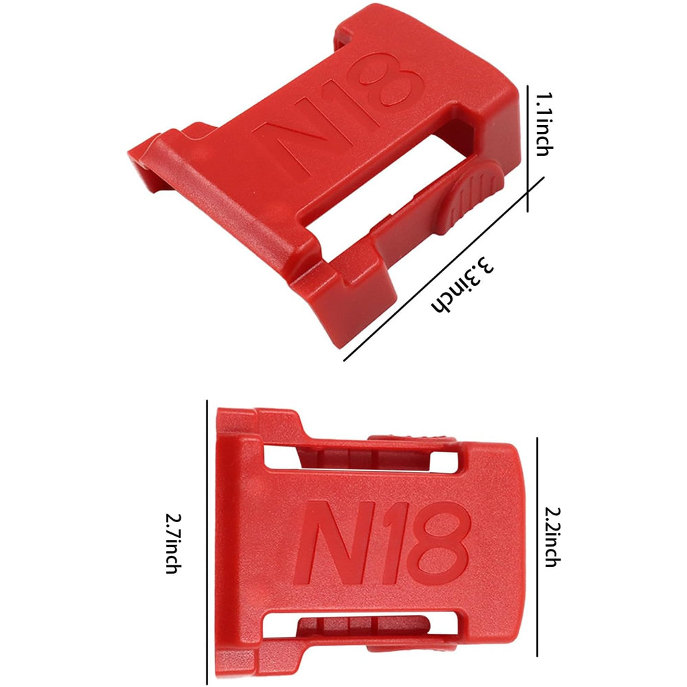 5 Pack Battery Holder Wall Mount Storage Rack for Milwaukee 18V Batteries