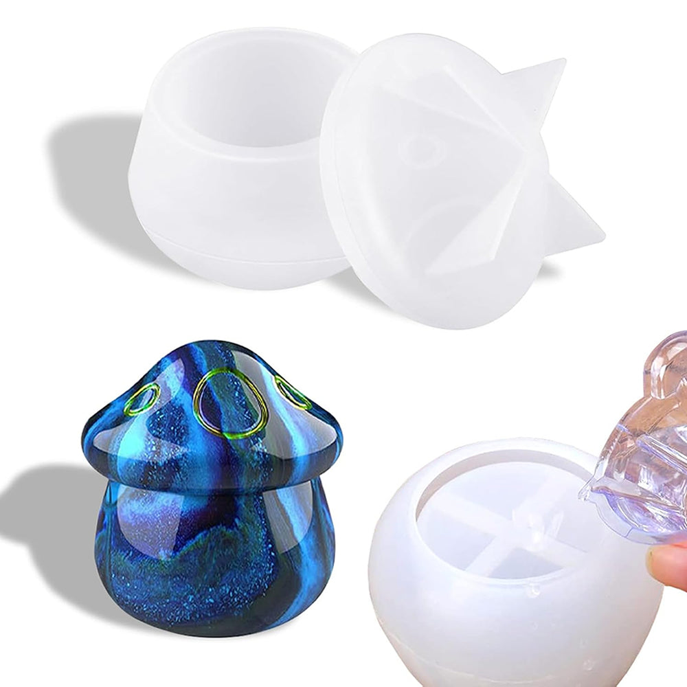Epoxy Resin Silicone Mould Mushroom Jar