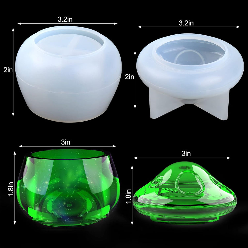 Epoxy Resin Silicone Mould Mushroom Jar