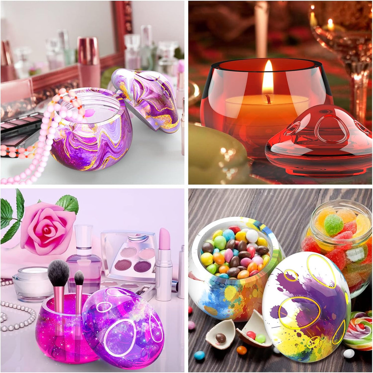 Epoxy Resin Silicone Mould Mushroom Jar