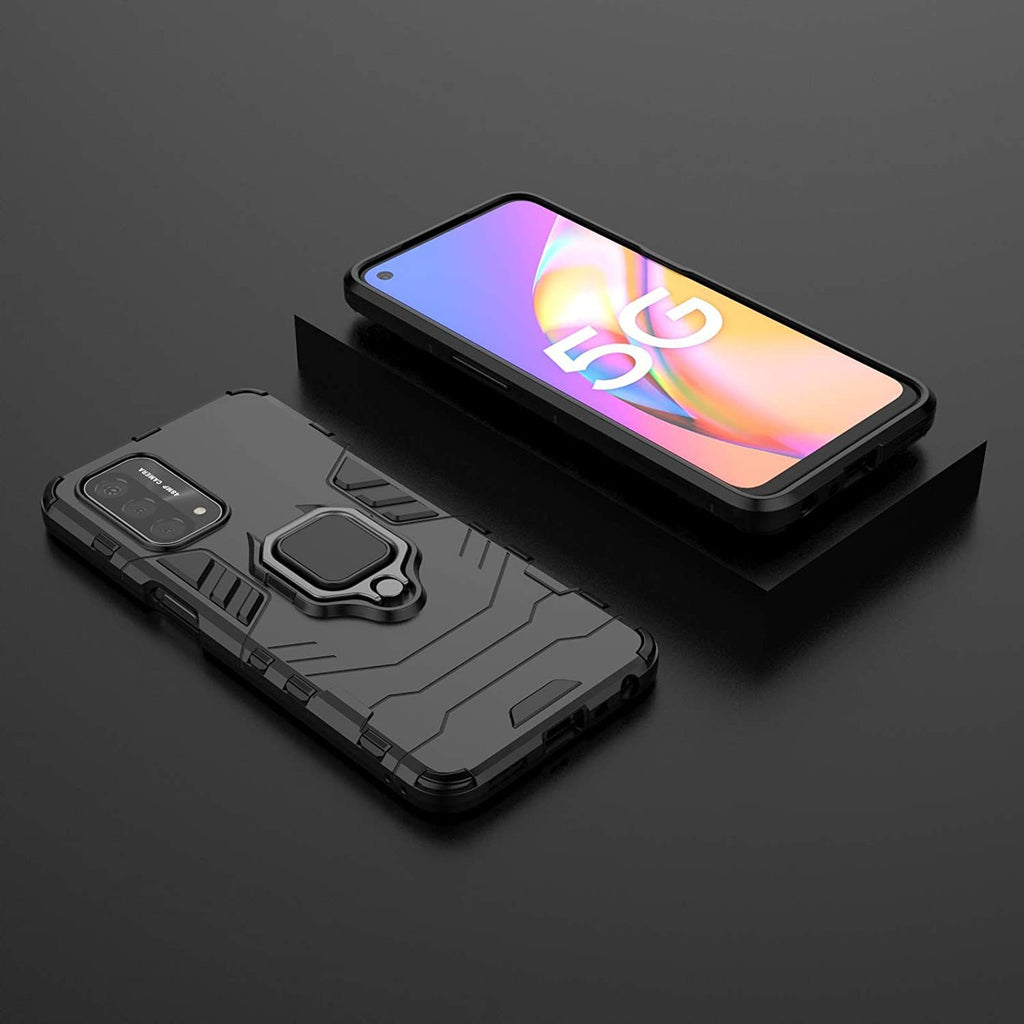 Oppo A54 5G Rugged Tough Case Shockproof Hybrid Cover BLACK